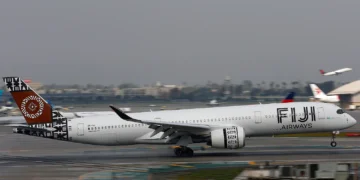 A Fiji Airways Airbus A350 arrives at Los Angeles International Airport 030826 41730c2a45454989adfbdf8d8cf41c80